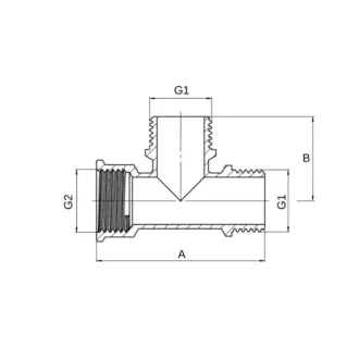 ТРОЙНИК В\H\H НИКЕЛИРОВАННЫЙ ASG 1/2" FMM