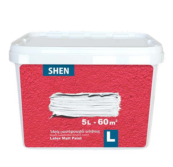 SHEN L Լատեքսային ներկ անփայլ 3Լ
