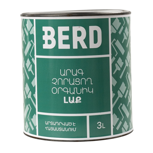 BERD БЫСТРОСОХНУЩИЙ ОРГАНИЧЕСКИЙ ЛАК 3Л
