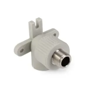 Արմունկ պատի մետաղական ռեզբայով ASG 20*1/2" արտաքին