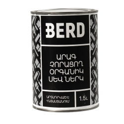 BERD БЫСТРОСОХНУЩАЯ ОРГАНИЧЕСКАЯ КРАСКА (ЧЕРНЫЙ) 1.5Л
