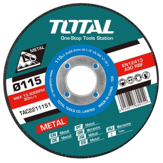 Հղկանյութային կտրող դիսկ 115x1.2x22.2մմ TAC2211151