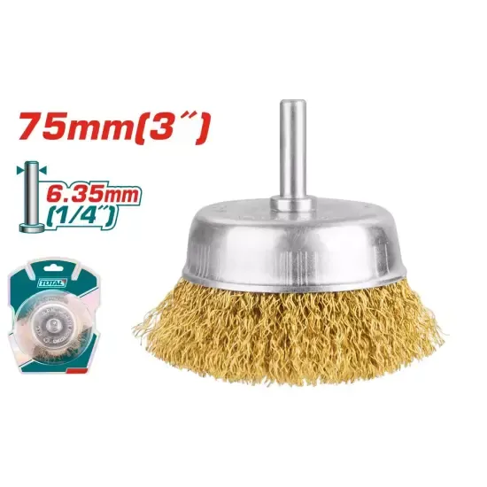 Щетка Металлическая с чашкой 75мм TAC33031