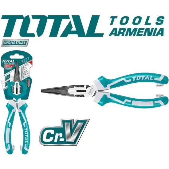 Տափակաբերան երկար քթով աքցան 200մմ THT220806S