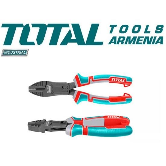 Плоскогубцы сложного действия с плоскими губками 180мм THTC510706