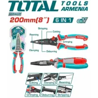 6-ը 1-ում բազմաֆունկցիոնալ համակցված տափակաբերան աքցան THTMF286