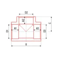Եռաբաշխիչ անցում ASG 25*20*25
