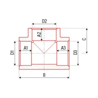 Եռաբաշխիչ անցում ASG 25*20*25