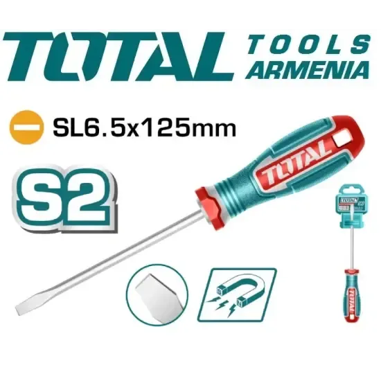 Отвертка шлицевая SL6.5x125мм TSDSL6125