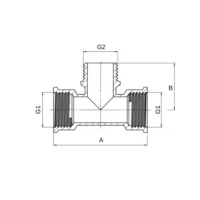ТРОЙНИК В\H\B НИКЕЛИРОВАННЫЙ ASG 1/2" FMF